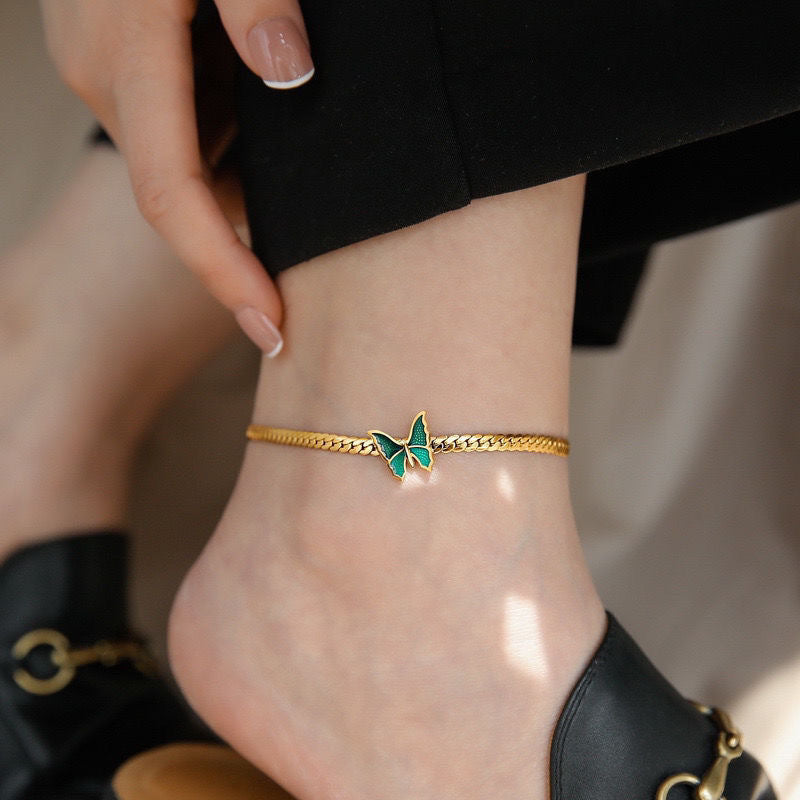 Flora | Papillon Butterfly Anklet