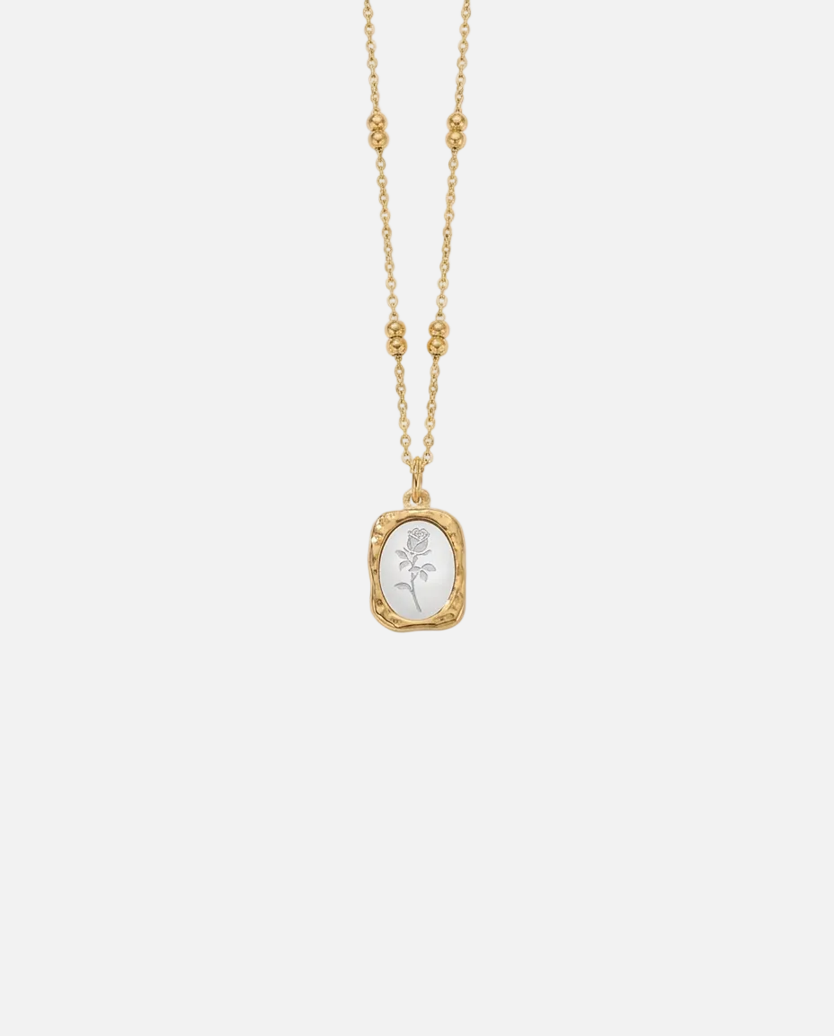 Flora | Rose Mirror Necklace